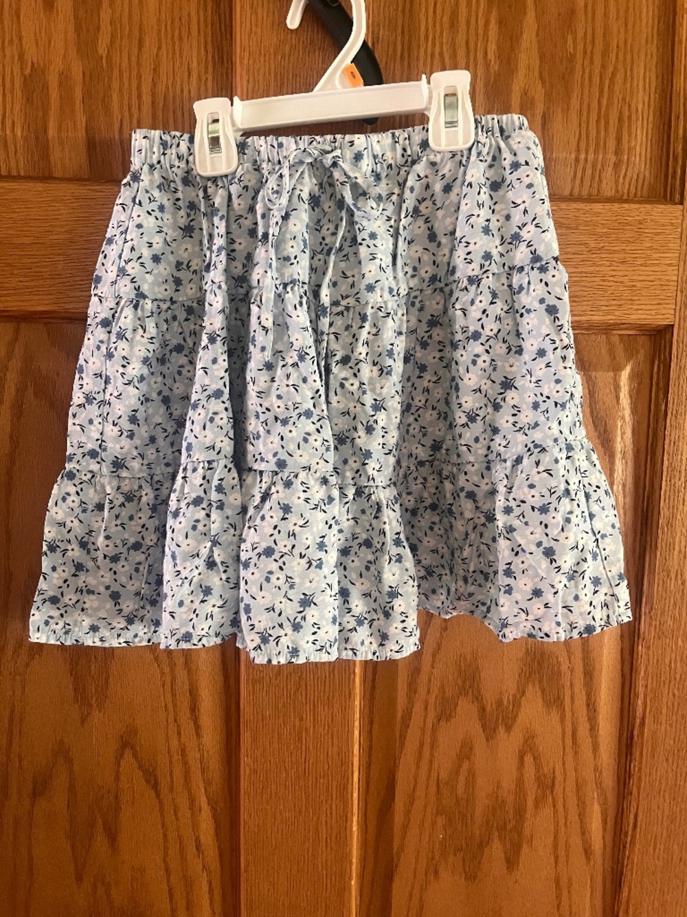 Lola Grace blue floral skirt